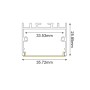 CORA ALUMINUM PROFILE P217 WITH OPAL PC DIFFUSER 2m/pc