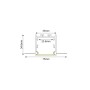 WINT ALUMINUM PROFILE P235 WITH OPAL PC DIFFUSER 2m/pc