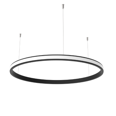 ORIO BLACK ALUMINUM PROFILE WITH OPAL PC DIFFUSER OUTWARD Φ1200 ORIO BLACK ALUMINUM PROFILE WITH OPAL PC DIFFUSER OUTWARD Φ1200