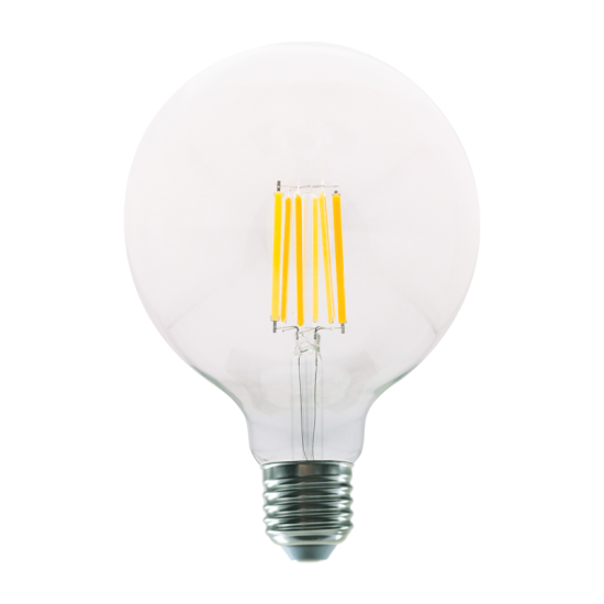 LED FILAMENT E27 G125 12W 4000K 230V AC 1600LM RA80