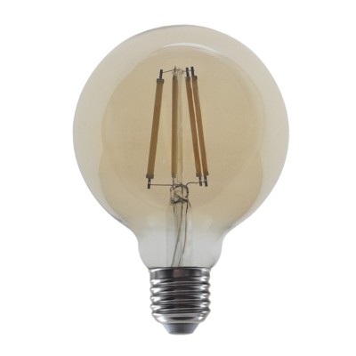 LED FILAMENT E27 DIM G95 AMBER 10W 2700K 230V AC 1160LM RA80 LED FILAMENT E27 DIM G95 AMBER 10W 2700K 230V AC 1160LM RA80