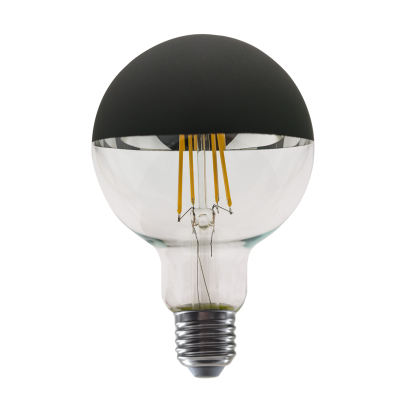 LED FILAMENT E27 DIM G95 BLACK 8W 2700K 230V AC 900LM RA80 LED FILAMENT E27 DIM G95 BLACK 8W 2700K 230V AC 900LM RA80