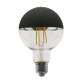 LED FILAMENT E27 DIM G95 BLACK 8W 2700K 230V AC 900LM RA80