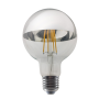 LED FILAMENT E27 DIM G95 SILVER 8W 2700K 230V AC 900LM RA80