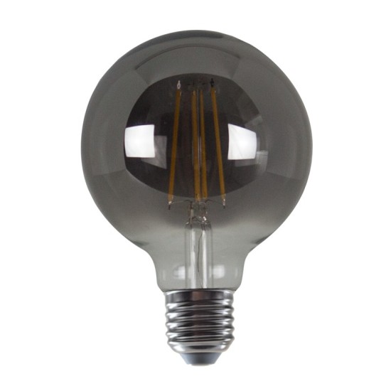 LED FILAMENT E27 G95 SMOKE 8W 1800K 230V AC 400LM RA80 LED FILAMENT E27 G95 SMOKE 8W 1800K 230V AC 400LM RA80