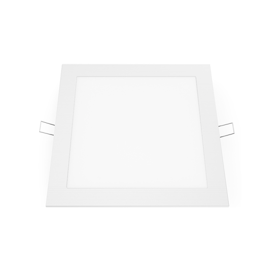 LED SLIM PANEL WHITE SQUARE REC. 18W 3000K 1620Lm 225mm 230V AC Ra80