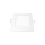 LED SLIM PANEL WHITE SQUARE REC. 6W 3000K 400Lm 120mm 230V AC Ra80
