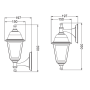 4S PLASTIC WALL GARDEN WHITE LUMINAIRE E27 IP44