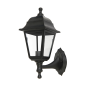 4S PLASTIC WALL GARDEN BLACK LUMINAIRE E27 IP44