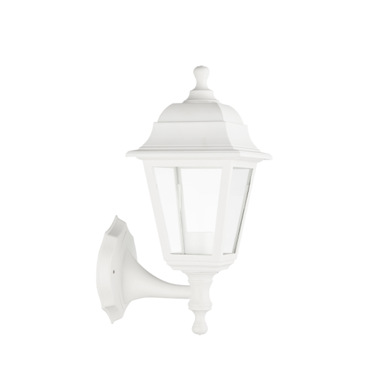 4S PLASTIC WALL GARDEN WHITE LUMINAIRE E27 IP44