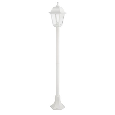 4S PLASTIC FLOOR GARDEN WHITE LUMINAIRE 100CM E27 IP44