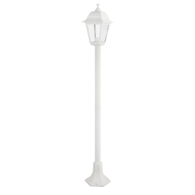 4S PLASTIC FLOOR GARDEN WHITE LUMINAIRE 100CM E27 IP44