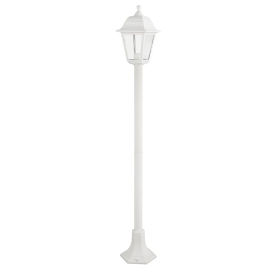 4S PLASTIC FLOOR GARDEN WHITE LUMINAIRE 100CM E27 IP44