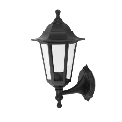 6S PLASTIC WALL GARDEN BLACK LUMINAIRE E27 IP44 6S PLASTIC WALL GARDEN BLACK LUMINAIRE E27 IP44