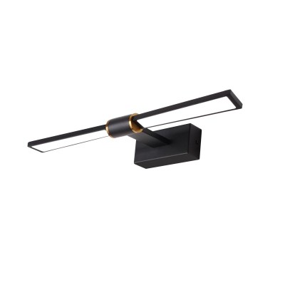 ΕΠΙΤΟΙΧΟ Φ/Σ LED 8W 520LM 4000KΜΑΥΡΟ ΑΛΟΥΜΙΝΙΟ 410Χ140Χ55ΜΜ PAPIGION