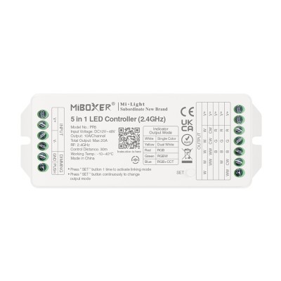 LED ΕΛΕΓΚΤΗΣ 2,4GHz 5 ΣΕ 1 MAX 20A LED ΕΛΕΓΚΤΗΣ 2,4GHz 5 ΣΕ 1 MAX 20A