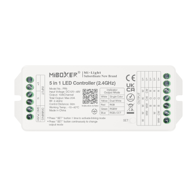 LED ΕΛΕΓΚΤΗΣ 2,4GHz 5 ΣΕ 1 MAX 20A