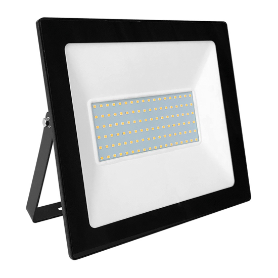 BLACK LED SMD FLOOD LUMINAIRE IP66 100W 3000K 8100Lm 230V RA80