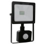 BLACK SENSOR LED SMD FLOOD LUMINAIRE IP66 10W 3000K 800Lm 230V RA80