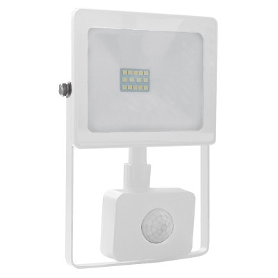 WHITE SENSOR LED SMD FLOOD LUMINAIRE IP66 10W 3000K 800Lm 230V RA80 WHITE SENSOR LED SMD FLOOD LUMINAIRE IP66 10W 3000K 800Lm 230V RA80
