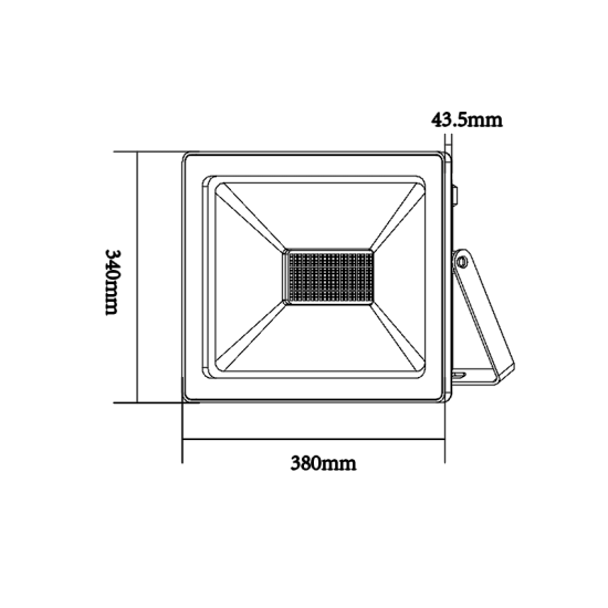 WHITE LED SMD FLOOD LUMINAIRE IP66 200W 3000K 16000Lm 230V RA80