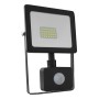 BLACK SENSOR LED SMD FLOOD LUMINAIRE IP66 20W 3000K 1600Lm 230V RA80