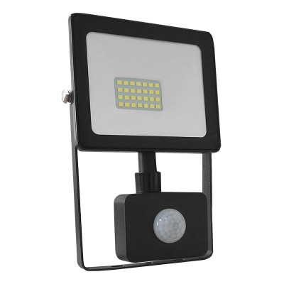 BLACK SENSOR LED SMD FLOOD LUMINAIRE IP66 20W 6000K 1760Lm 230V RA80 BLACK SENSOR LED SMD FLOOD LUMINAIRE IP66 20W 6000K 1760Lm 230V RA80
