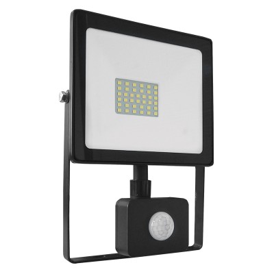 BLACK SENSOR LED SMD FLOOD LUMINAIRE IP66 30W 6000K 2650Lm 230V RA80 BLACK SENSOR LED SMD FLOOD LUMINAIRE IP66 30W 6000K 2650Lm 230V RA80