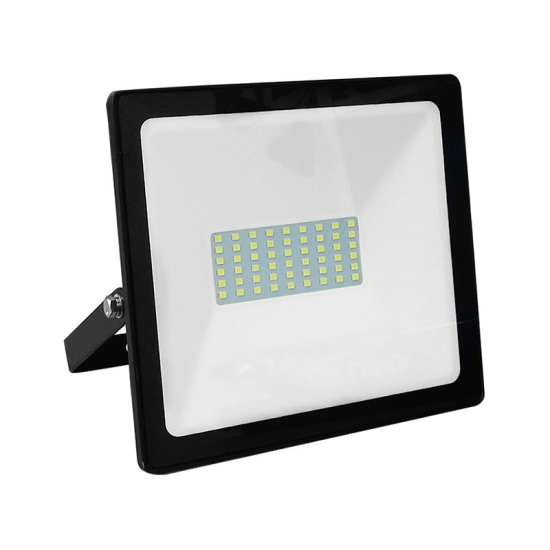 BLACK LED SMD FLOOD LUMINAIRE IP66 50W 3000K 4000Lm 230V RA80