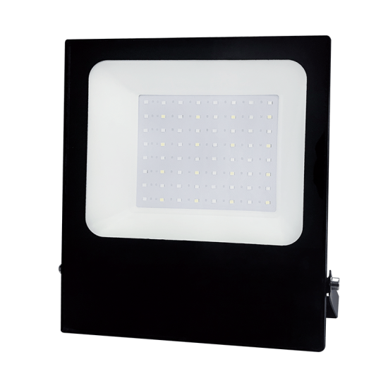 BLACK LED SMD FLOOD LUMINAIRE IP66 50W RGBW 230V 