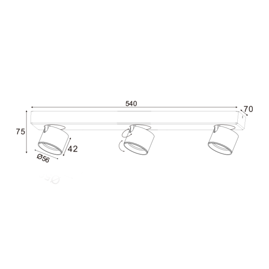 ^ΕΠΙΤΟΙΧΟ Φ/Σ LED 15W COB 80° 3000K 1200LM ΜΑΥΡΟ ΑΛΟΥΜΙΝΙΟ 54X7XH10CM PLUTO