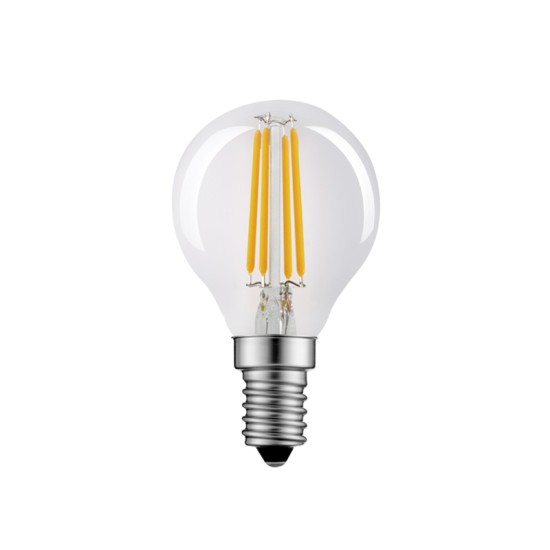 LED FILAMENT E14 BALL 4W 2700K 230V AC 390LM RA80