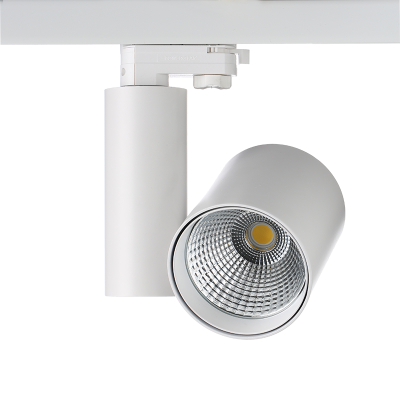 WHITE LED TRACK LIGHT 30W 3000K 4WIRES 38° 2700LM 230V Ra80 Ø162,5mm WHITE LED TRACK LIGHT 30W 3000K 4WIRES 38° 2700LM 230V Ra80 Ø162,5mm
