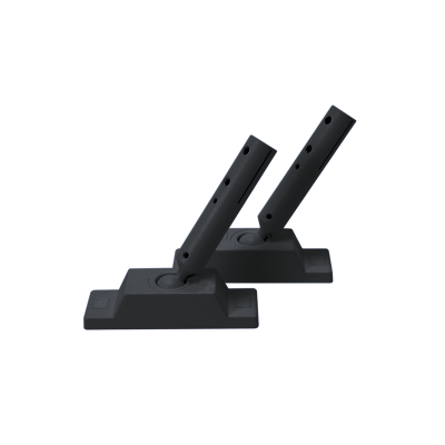 ROOFPATH SET OF 2PCS BLACK BASE HOLDER WITH 45° ADJUSTABLE ROD ROOFPATH SET OF 2PCS BLACK BASE HOLDER WITH 45° ADJUSTABLE ROD