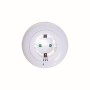 LED NIGHT LAMP 0,5W WITH SOCKET, SENSOR, WHITE/BLUE/RED LIGHT, WHITE PLASTIC 230V IP20
