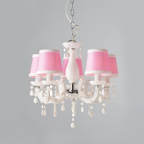 ΚΡΕΜΑΣΤΟ ΑΚΡΥΛΙΚΟ ΛΕΥΚΟ 5ΧΕ14 ΑΜΠΑΖΟΥΡ ΡΟΖ Φ46cm MACARON