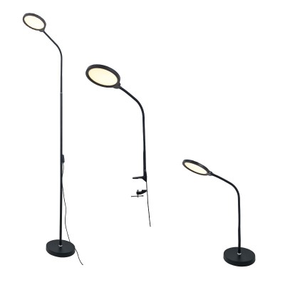 LED ΓΡΑΦΕΙΟΥ 3 IN 1 10W ΜΑΥΡΟ ABS+ΑΛΟΥΜΙΝΙΟ CCT STEP DIMMABLE 32Χ40Χ7 STEFAN