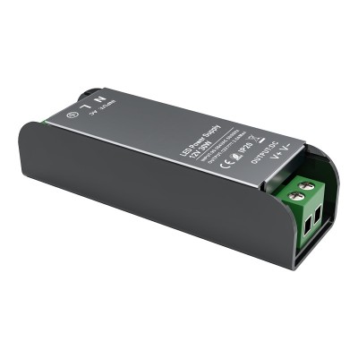 LED CV METAL DRIVER 30W 230V AC- 12V DC 2,5A IP20 5YRS 94X25X20MM
