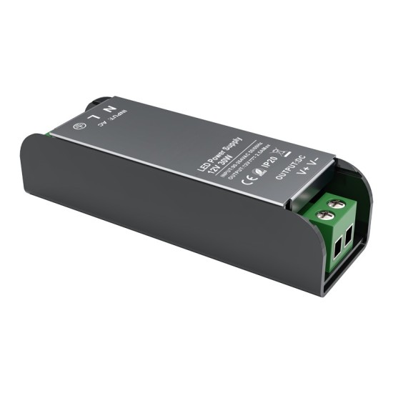 LED CV METAL DRIVER 30W 230V AC- 12V DC 2,5A IP20 5YRS 94X25X20MM