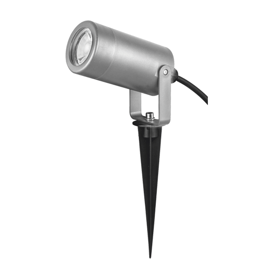 GREY SPOT LUMINAIRE GU10 MAX. 3W LED IP65 & GARDEN SPIKE