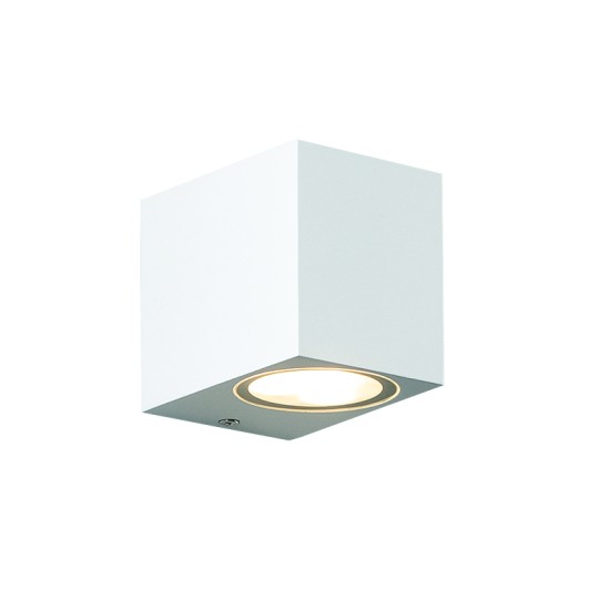 GU10 WALL LUMINAIRE PLASTIC 230V AC WHITE IP65 MAX 3W LED