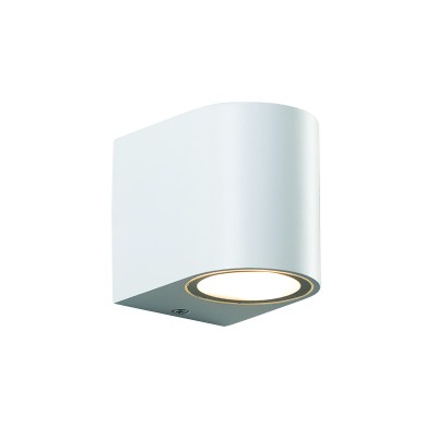 GU10 WALL LUMINAIRE  PLASTIC 230V AC WHITE IP65 MAX 3W LED GU10 WALL LUMINAIRE  PLASTIC 230V AC WHITE IP65 MAX 3W LED