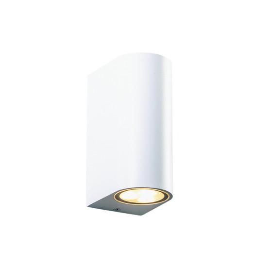 GU10 WALL LUMINAIRE PLASTIC 230V AC WHITE IP65 MAX.2X3W LED