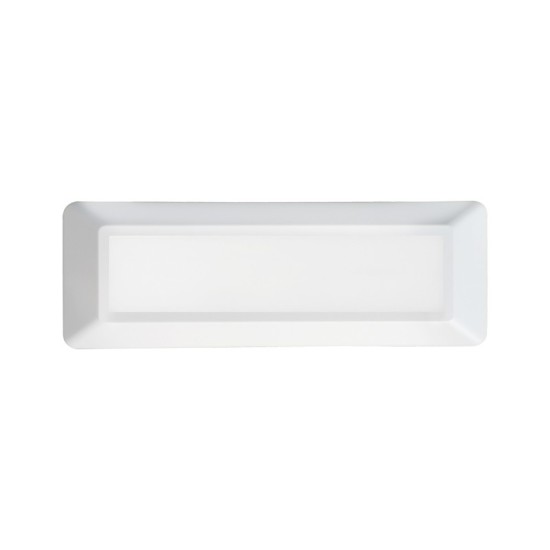 LED WALL RECTANGLE LUMINAIRE WHITE 230V AC IP65 4W 3000K 290LM RA80