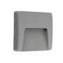 LED WALL SQUARE LUMINAIRE GREY 230V AC IP65 3W 3000K 200LM RA80