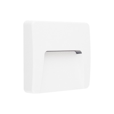 LED WALL SQUARE LUMINAIRE WHITE 230V AC IP65 3W 3000K 200LM RA80
