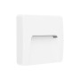 LED WALL SQUARE LUMINAIRE WHITE 230V AC IP65 3W 3000K 200LM RA80