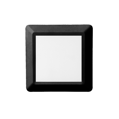 LED WALL SQUARE LUMINAIRE BLACK 230V AC IP65 4W 3000K 270LM LED WALL SQUARE LUMINAIRE BLACK 230V AC IP65 4W 3000K 270LM