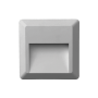 LED WALL SQUARE LUMINAIRE GREY 230V AC IP65 1.5W 3000K 100LM RA80