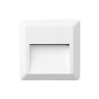 LED WALL SQUARE LUMINAIRE WHITE 230V AC IP65 1.5W 3000K 100LM RA80